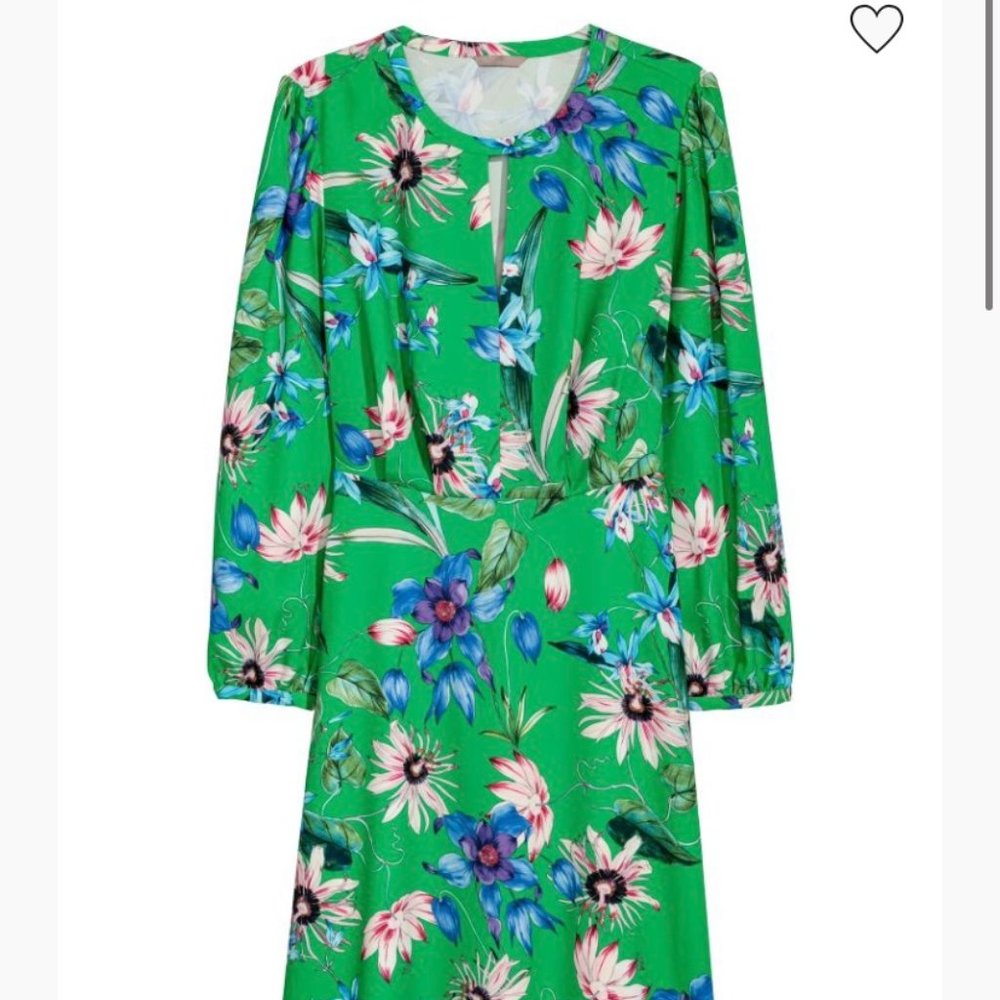H&M Floral Long Sleeve Dress